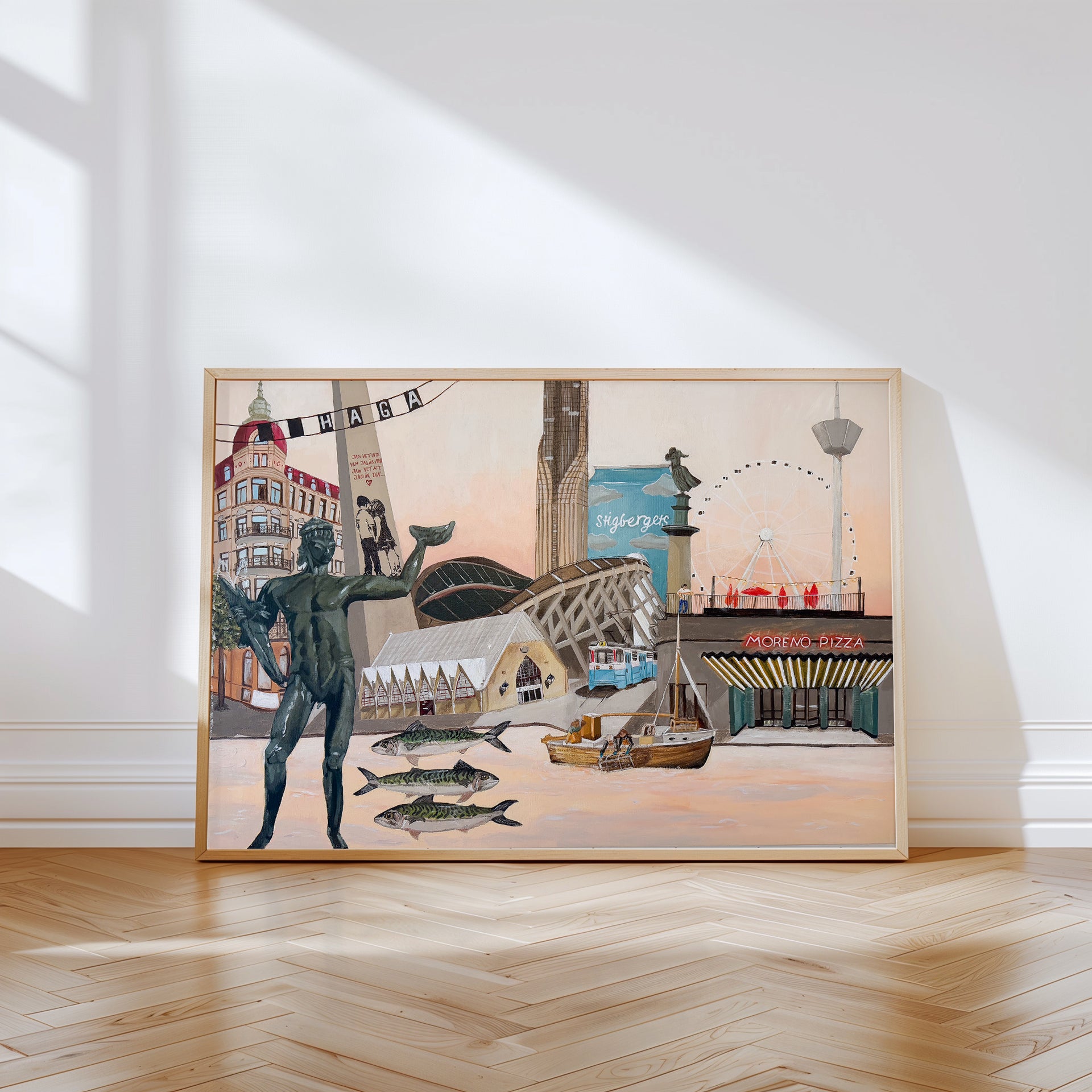 Göteborg i skymning - Poster