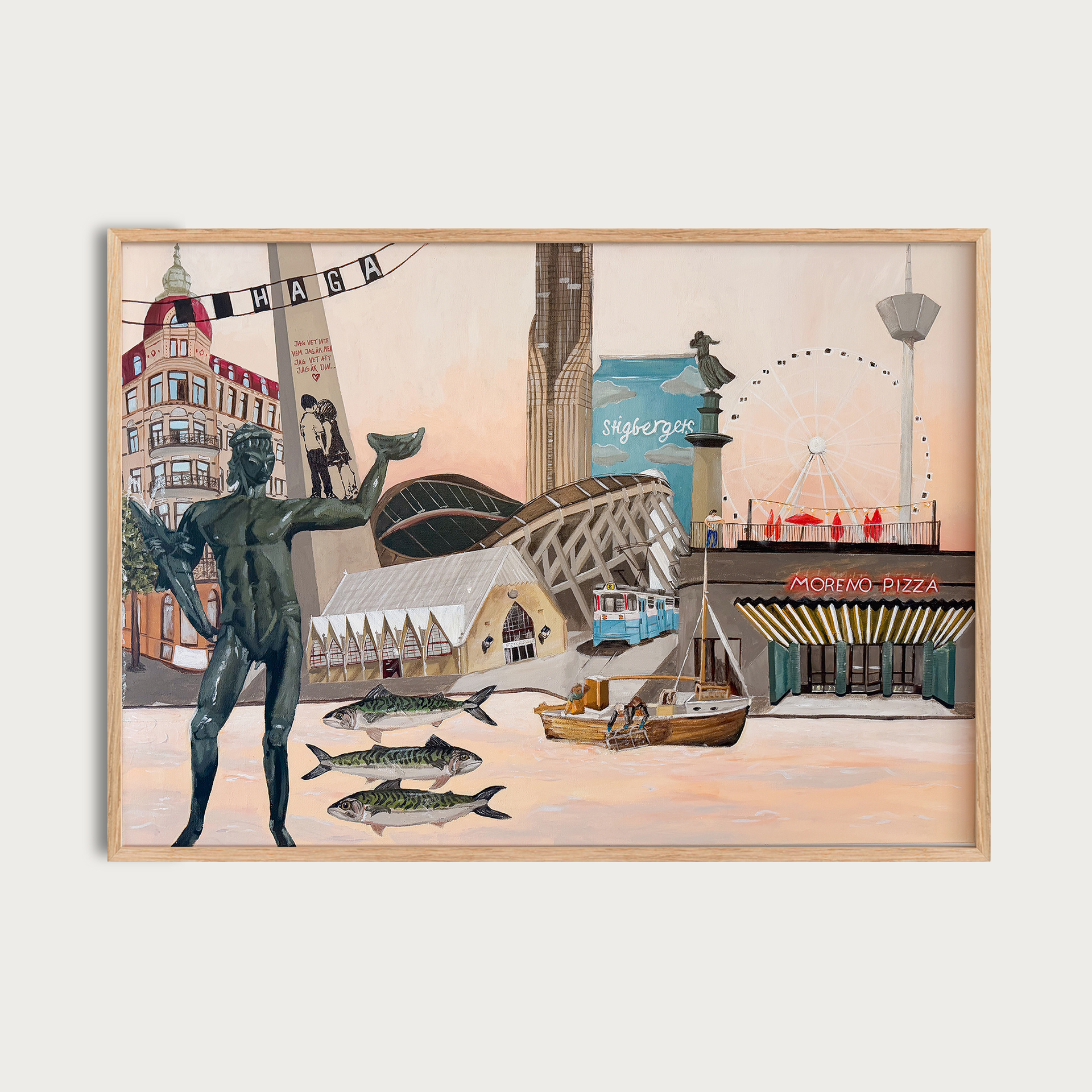 Göteborg i skymning - Poster